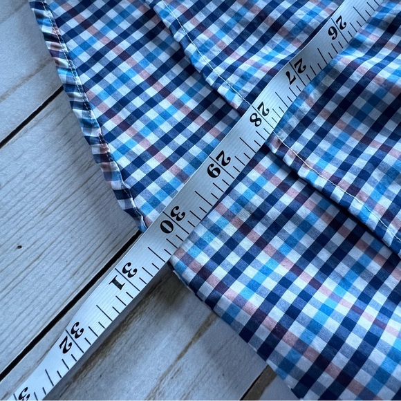 EUC Onward Reserve Men’s Tailored Fit Plaid Button Down Pink White Blue size M - Picture 10 of 10